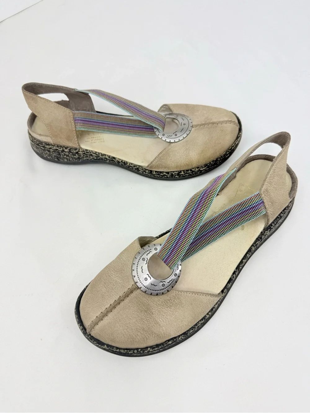 Rieker DAISY Medallion Taupe Leather
Colorful Strap Antistress Comfort Shoes